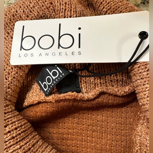 NWT Bobi Los Angeles x Revolve Hi-lo Cowl Neck Sweater Size Medium - Picture 4 of 7